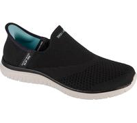 Skechers Slip-ins : Virtue - Sleek 104425-BKW, Baskets, Femme, Noir, Taille : 38,5