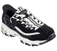 Skechers Sport Women's Women's D'Lites New Scene Hands Free Slip-Ins Sneaker, Black/White, 9
