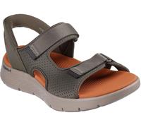 Skechers Slip-On Quarter Strap Flat Sandals Olive (there is no difference between en-GB and fr-FR for this word) 7 (41) Male