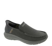 Skechers Slip Parson Ralven pour Homme, Gris, 14 Wide