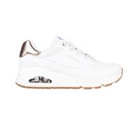 Skechers Uno Golden Air Baskets pour Femme, White Durabuck/Silver Trim, 39 EU