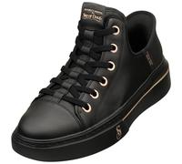Skechers Baskets femme Snoop One-OG Hands Free Slip-ins cuir/mesh noir, liseré or rose Taille 38
