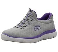 Skechers Sommets Basket Femme, Gris Violet, 37 EU