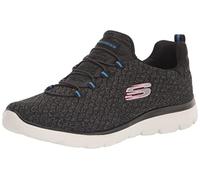 Skechers Sommets Basket Femme, Noir Multicolore Noir, 39 EU