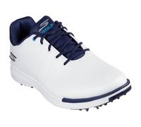 Skechers Waterproof: GO GOLF Tempo Moyen Width en Blanc/Bleu Marine, Pointure 43.5