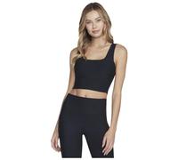 Skechers Soutien-Gorge Long côtelé Goflex Veste, Noir Vif, L Femme