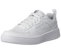 Skechers Sport Court 92 Basket Homme Cuir Blanc Avec Bordure Rouge Marine 44 EU
