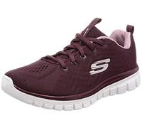 Skechers Sport Femme Graceful Get Connected Sneakers,Lie de vin,41 EU