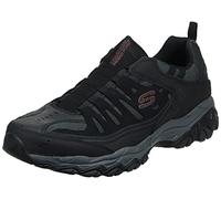 Skechers Chaussures homme Afterburn M. Fit Wonted - Noir/Anthracite - Taille 11.5 4E US