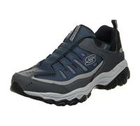 Skechers Sport Mocassins Afterburn M. Fit Wonted – Bleu marine/Gris, 10.5 US, 4E – Homme