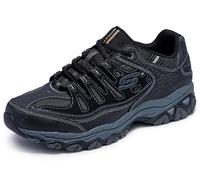Skechers Sport Men's Afterburn Memory Foam Lace-Up Sneaker,Black,15 4E US