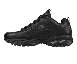 Skechers Sport Men's Energy Afterburn Lace-Up Sneaker, Black, 39 EU