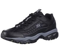 Skechers Sport Men's Energy Afterburn Lace-Up Sneaker,Black/Gray, 40 EU