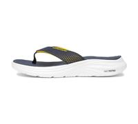 Skechers Sandale Homme en mousse vapeur – Bordure jaune KPU bleu marine – 45 EU