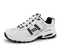 Skechers Sport Men's Vigor 2.0 Serpentine Oxford, White/Charcoal, 11 2E US