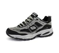 Skechers Sport Men's Vigor 2.0 Trait Memory Foam Sneaker, Charcoal/Black, 9.5 XW US