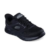 Skechers Sport Track-Ezral Chaussures à Enfiler pour Homme, Noir/Noir, 8 Wide