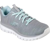Skechers Sport Womens GRACEFUL TWISTED FORTUNE Baskets Femme Gris, Taille:38 EU