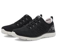 Skechers Sport Women's Women's Virtue-Show Runner Sneaker, Black/Pink=BKPK, 7.5