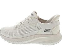 Skechers Squad Chaos-Solid Step Slip-insSneaker pour Homme, Tricot Blanc cassé, 41 EU
