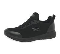 Skechers Chaussures de travail Squad SR Femme noires en maille plate 36,5 EU