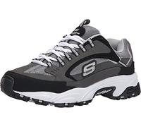 Skechers Stamina Nuovo Herren, Charcoal/Black, 11.5 3E US
