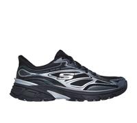 Skechers Baskets de Sport Stamina pour Femme, Garniture en Maille Duraleather Noir, 40 EU