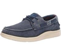 Skechers Status 2.0- Lorano Chaussures Bateau Homme Bleu (Navy Canvas Nvy) 47.5 EU
