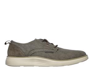 Skechers Status 2.0 - Pexton Chaussures Moyen Width en Taupe, Pointure 43