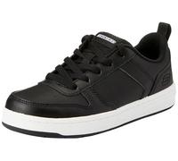 Skechers Street Boys Company, Baskets, Black Synthetic/White Trim,