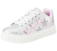 Skechers Street Girls Baskets, Silver Synthetic/Multi Trim, 43 EU