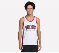 Skechers Street Jersey en Blanc, Pointure Grand