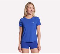 Skechers Stride Performance T-shirt en Bleu/Doré, Pointure Grand