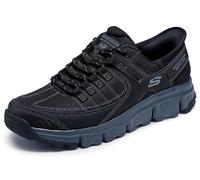 Skechers Summits at Baskets à Enfiler Mains Libres pour Homme, Noir/Charbon, 8.5 Wide