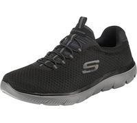 Skechers Homme Summits Sneaker Basse, Black Mesh/Charcoal Trim, 41.5 EU