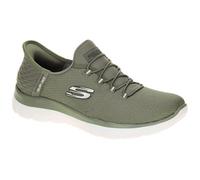 Skechers Summits Chaussures à enfiler quotidiennes pour femme, vert olive, 40 EU