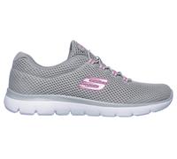 Skechers Summits Chaussures Moyen Width en Gris/Rose Fluo, Pointure 40, Vegan