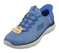 Skechers Summits High Range Slip-on Baskets à Enfiler Bleu BLBK, Bleu Blue Black., 41 EU