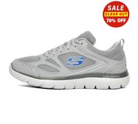 Skechers Summits Hommes Mémoire Mousse Fitness Workout Course Gym Baskets Gris