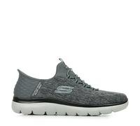 Skechers Homme Summits Key Pace Baskets, Charcoal Mesh/Black Trim, 44 EU