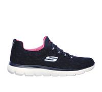 Skechers Baskets Summits Leopard Spot Bleu Textile Femme Taille 38