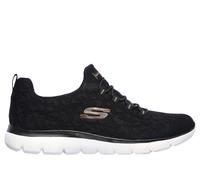 Skechers Summits - Leopard Spot Shoes Moyen Width en Noir/Or Rose, Pointure 35