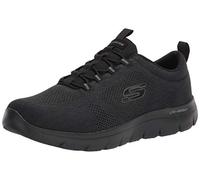Skechers Summits Louvin Baskets à Enfiler pour Homme, Noir/Noir, 8.5 Wide