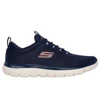 Skechers Summits - Louvin Chaussures Moyen Width en Bleu Marine/Orange, Pointure 46