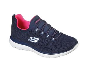 Skechers Summits motif léopard 149037-NVHP, bleu marine et rose - pointure 39