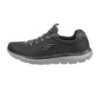 Skechers Homme Baskets basses Summits, mesh noir, bordures anthracite, Taille 46