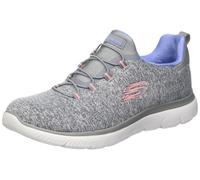 Skechers Summits Quick Getaway - Baskets pour Femme, Grey Blue, 35.5 EU