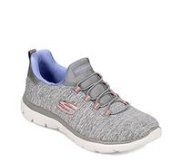 Skechers Summits Quick Getaway - Baskets pour Femme, Grey Blue, 35 EU