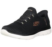 Skechers Summits - Quick GetawaySneaker pour Femme, Or Rose Noir., 39 EU