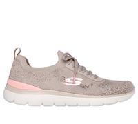 Skechers Summits - Sneak Peek Chaussures Moyen Width en Taupe/Rose, Pointure 40, Vegan, Lavable en machine